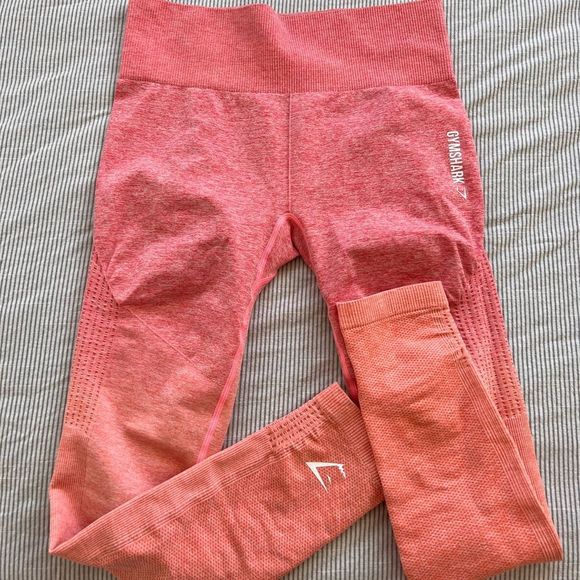NWOT orange and pink GYMSHARK leggings - Picture 1 of 7